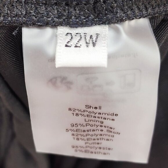 Womens Plus Size 22W Blue Gradient Tankini Top & Black Swim Shorts Set - Picture 2 of 6